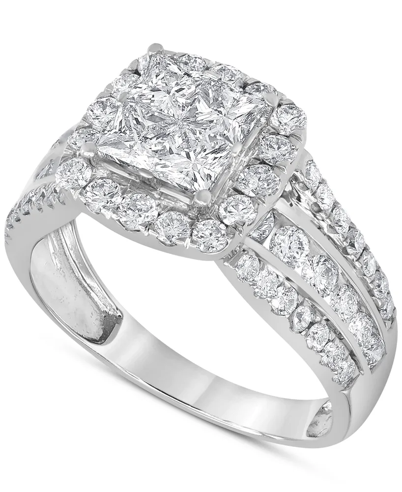 2 Ct Princess Cut Diamond Engagement Ring | Grants Jewelry