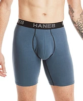 Hanes Men's 5-Pk. Ultimate Stretch Longer Leg Boxer Briefs