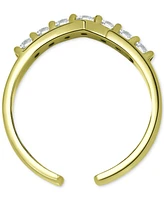 Giani Bernini Cubic Zirconia Chevron Toe Ring, Created for Macy's