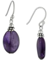 Giani Bernini Amethyst Drop Earrings (11 ct. t.w.) Sterling Silver, (Also Turquoise, Sodalite, Rose Quartz, & Red Jasper), Created for Macy's