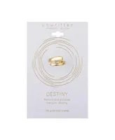 Unwritten 14K Gold Flash Plated Wrap Ring 