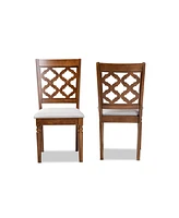 Ramiro Modern and Contemporary Wood Dining Chair Set, 2 Piece