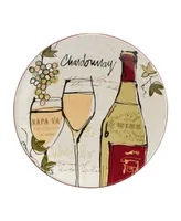 Certified International Wine Country Salad Plate, Set of 4