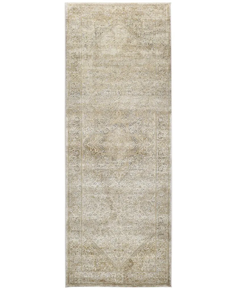 Feizy Aura R3734 2'10" x 7'10" Runner Area Rug - Gold