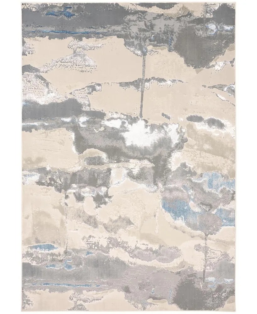 Feizy Azure R3525 6'7" x 9'6" Area Rug - Silver