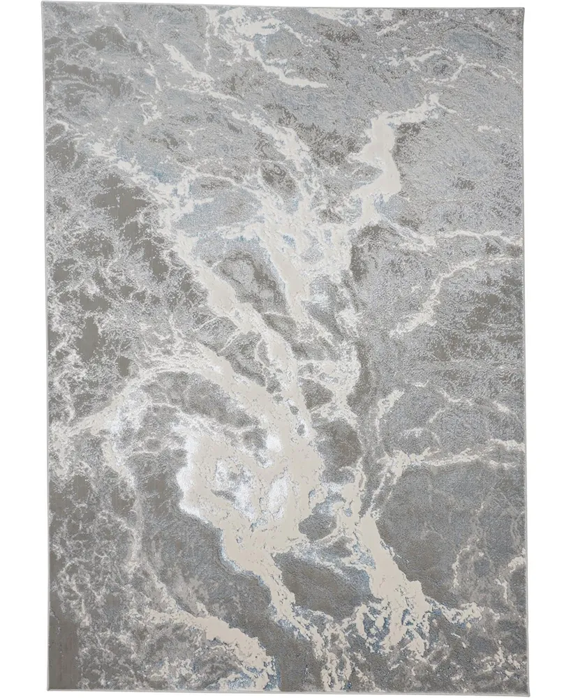 Feizy Azure R3539 5' x 8' Area Rug - Silver