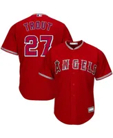 Men's Mike Trout Red Los Angeles Angels Big and Tall Replica Player Jersey