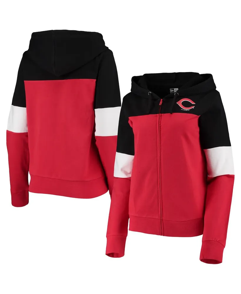 St. Louis Cardinals New Era Women's Colorblock Full-Zip Hoodie - Red