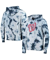 Men's New Era Navy Washington Nationals Tie-Dye Pullover Hoodie