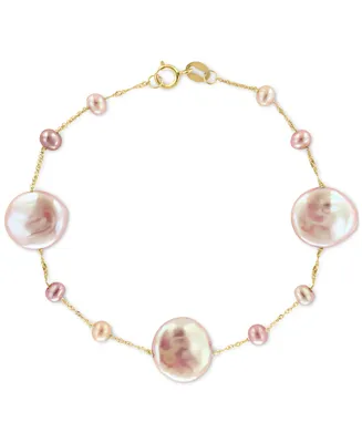 Effy Cultured Freshwater Baroque Pearl (3-12mm) Bracelet in 14k Gold