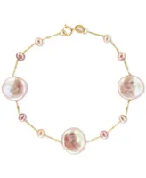 Effy Cultured Freshwater Baroque Pearl (3-12mm) Bracelet in 14k Gold