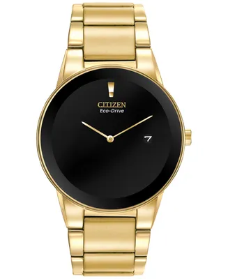 Citizen Men's Axiom Eco-Drive Gold-Tone Stainless Steel Bracelet Watch 40mm AU1062