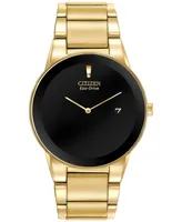 Citizen Men's Axiom Eco-Drive Gold-Tone Stainless Steel Bracelet Watch 40mm AU1062