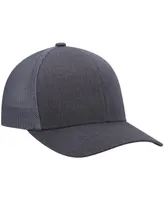 Men's TravisMathew Heathered Charcoal Widder 2.0 Trucker Snapback Hat