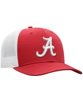 Men's Top of the World Crimson, White Alabama Crimson Tide Trucker Snapback Hat