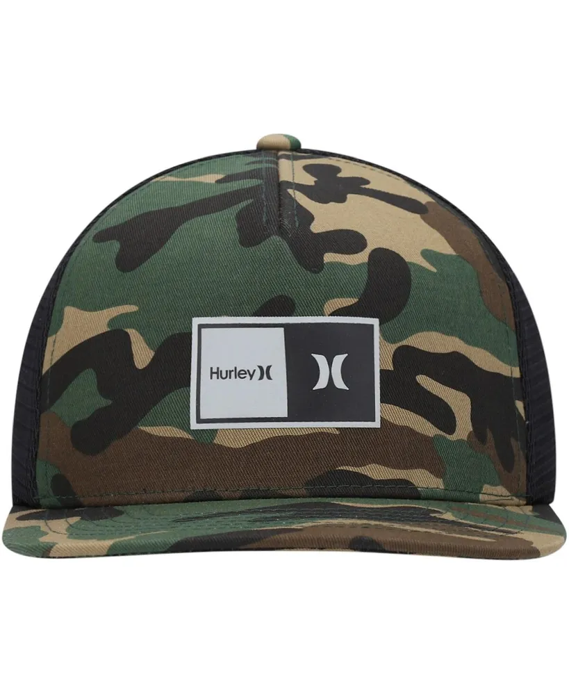 Men's Hurley Camo, Black 2.0 Trucker Snapback Hat