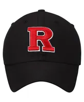 Men's Top of the World Black Rutgers Scarlet Knights Primary Logo Staple Adjustable Hat