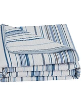 Southshore Stripe 3-Pc. Quilt Set, King/California King