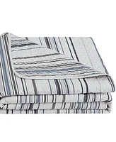 Southshore Stripe 3-Pc. Quilt Set, Full/Queen
