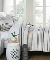 Southshore Stripe Quilt and Sham 3 Piece Set