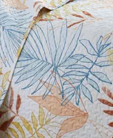 Tropic Leaf Quilt and Sham 3 Piece Set