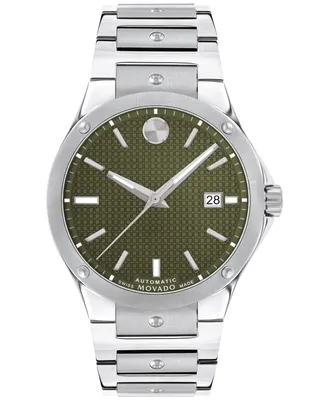 Movado Men's Swiss Automatic S.e. Stainless Steel Bracelet Watch 41mm