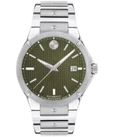 Movado Men's Swiss Automatic S.e. Stainless Steel Bracelet Watch 41mm