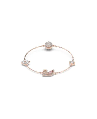 Swarovski Dazzling Swan Magnetic Rose Gold Tone Plated Bracelet