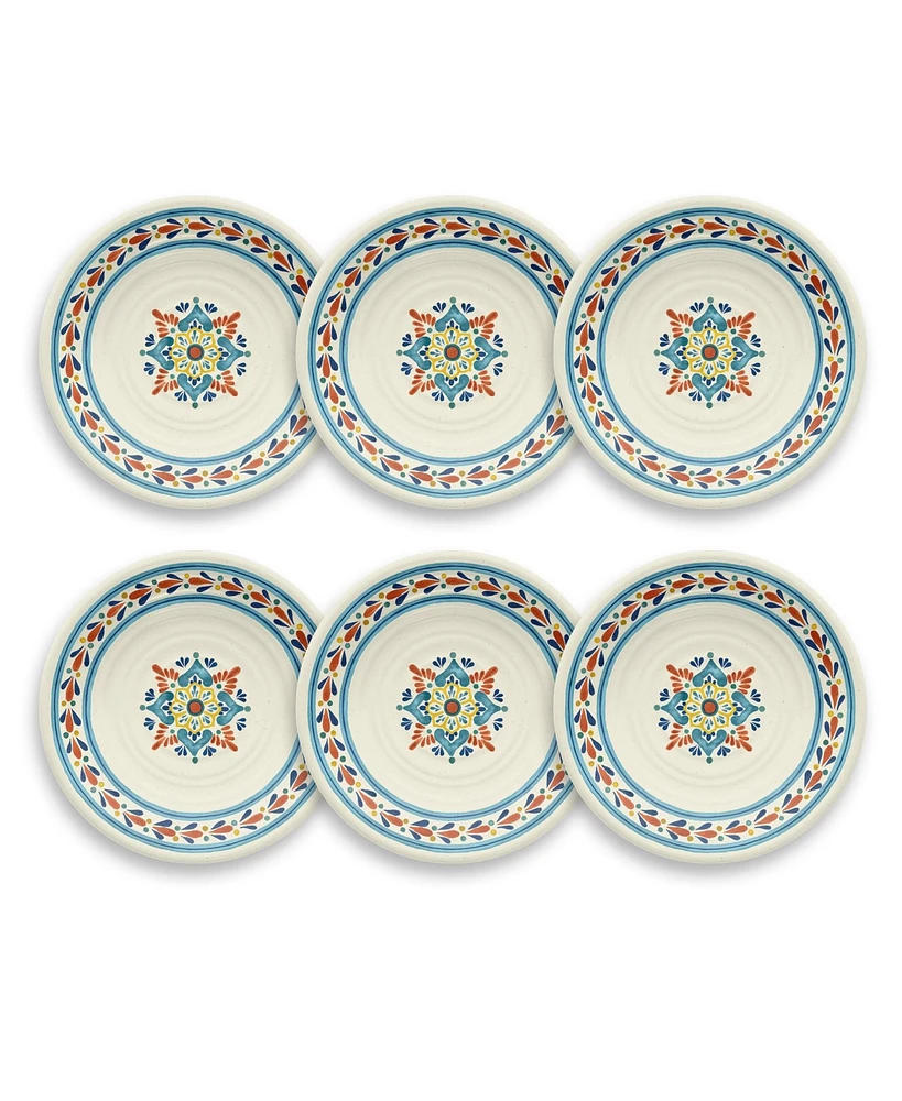 TarHong LaCena Medallion 6-Piece Salad Plate Set, 8.5"