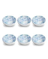 TarHong Melamine Coastal Scallops Bowls, Set of 6