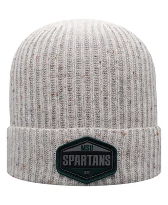 Men's Top of The World Gray Michigan State Spartans Alp Cuffed Knit Hat