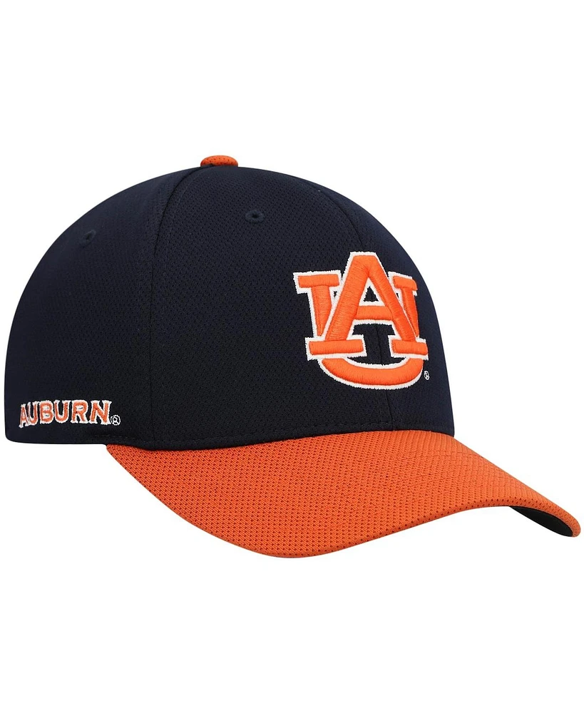 Men's Top of The World Navy, Orange Auburn Tigers Two-Tone Reflex Hybrid Tech Flex Hat