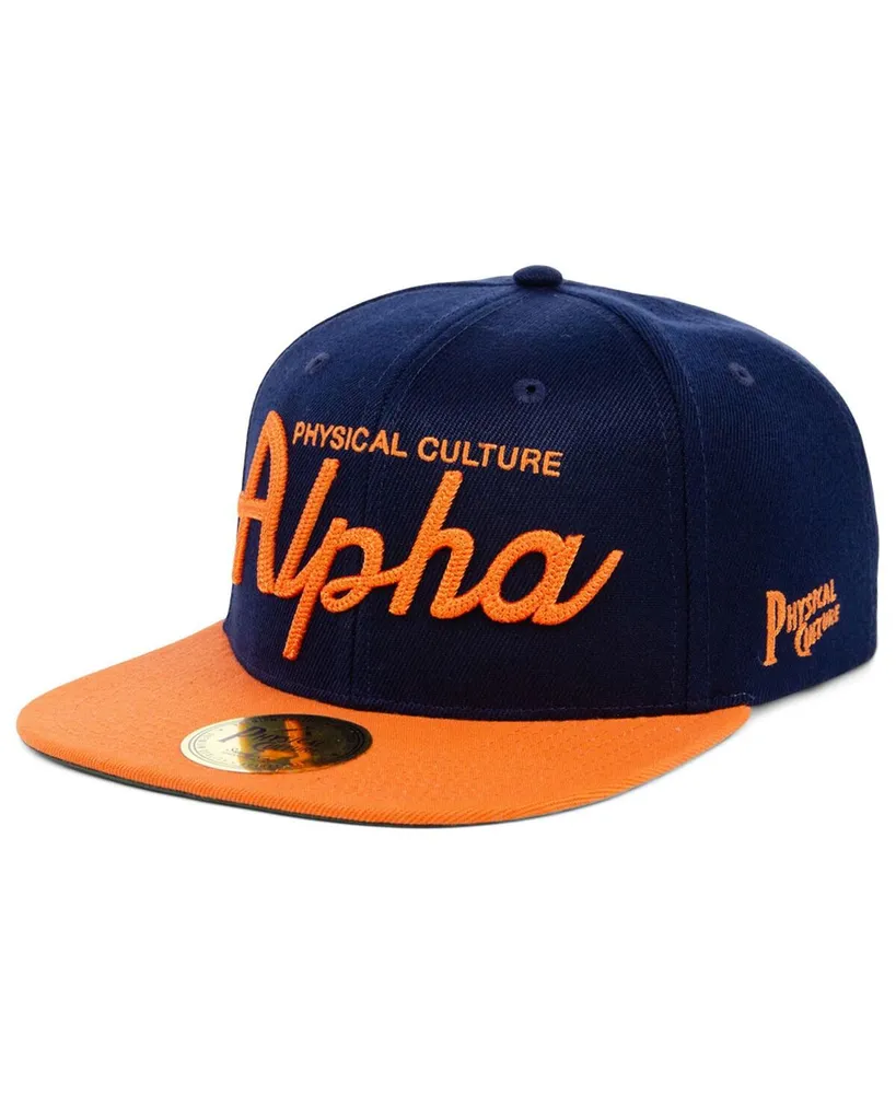 Men's Physical Culture Navy Alpha Physical Culture Club Black Fives Snapback Adjustable Hat