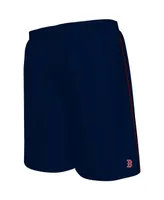 Men's Majestic Navy Boston Red Sox Big and Tall Mesh Shorts