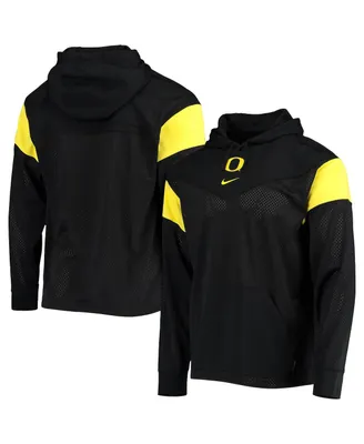 Men's Nike Black Oregon Ducks Sideline Jersey Pullover Hoodie