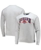 Men's League Collegiate Wear Heathered Gray Auburn Tigers Upperclassman Pocket Pullover Sweatshirt