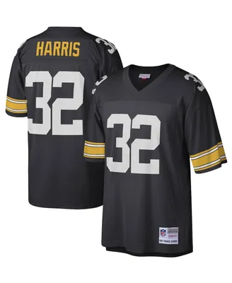 Men's Mitchell & Ness Franco Harris Black Pittsburgh Steelers Legacy Replica Jersey