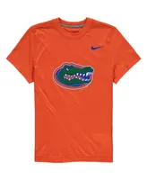 Big Boys Nike Orange Florida Gators Logo Legend Dri-fit T-shirt