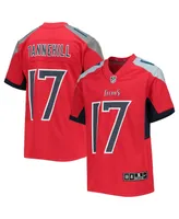 Big Boys Nike Ryan Tannehill Red Tennessee Titans Inverted Team Game Jersey