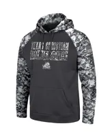 Men's Colosseum Charcoal Tcu Horned Frogs Oht Military-Inspired Appreciation Digital Camo Pullover Hoodie