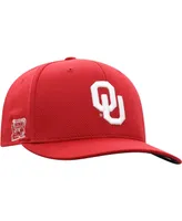 Men's Top of the World Crimson Oklahoma Sooners Reflex Logo Flex Hat