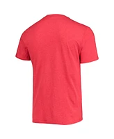 Men's Concepts Sport Heathered Charcoal, Scarlet Nebraska Huskers Meter T-shirt and Pants Sleep Set