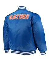 Men's Royal, Orange Florida Gators Big and Tall Reversible Satin Full-Zip Jacket