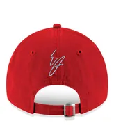 Men's New Era Red Erik Jones Enzyme Washed 9Twenty Adjustable Hat