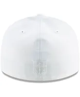 Men's New Era Cleveland Browns White On Low Profile 59Fifty Fitted Hat