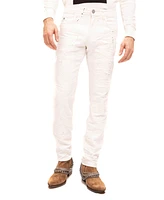 Ron Tomson Men's Modern Painted Denim Jeans