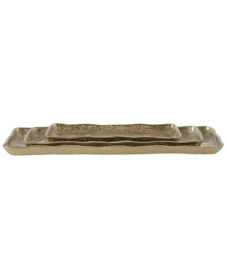 Uttermost Artisan Antique-like Trays, Set of 3 - Gold