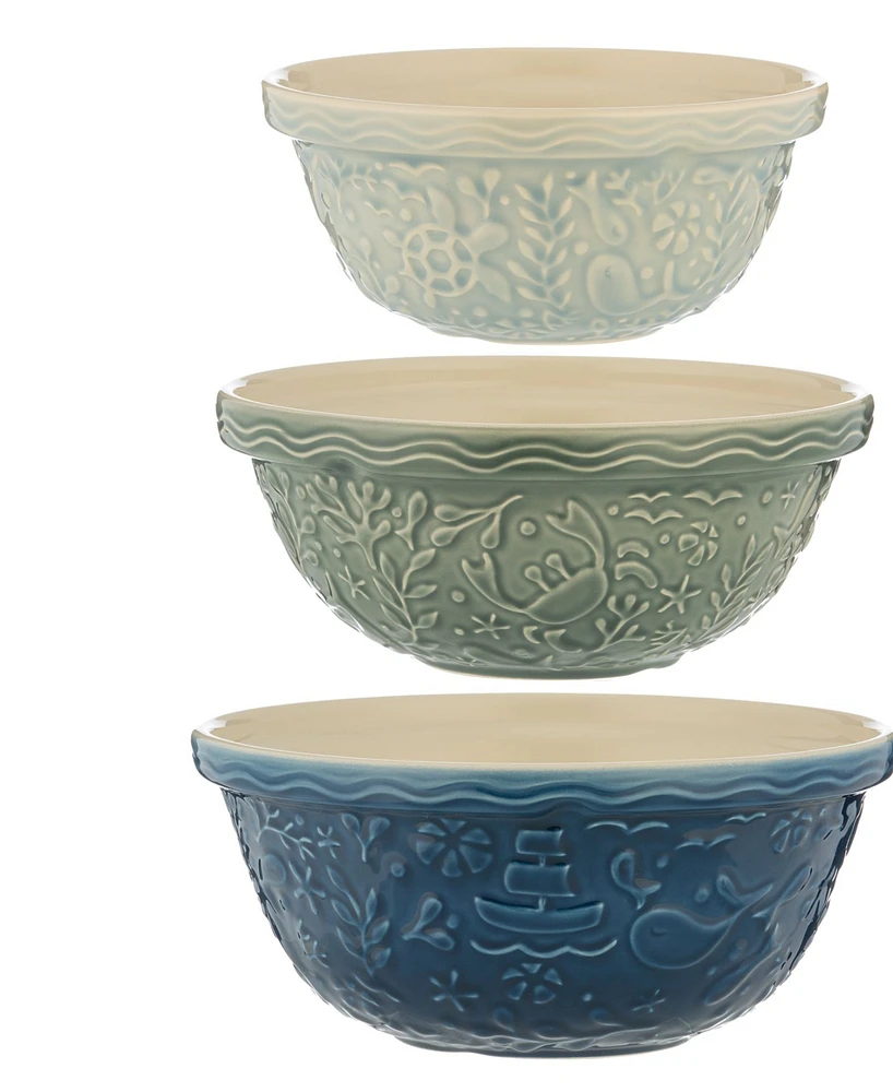 Nautical Mixing Bowls, Set of 3