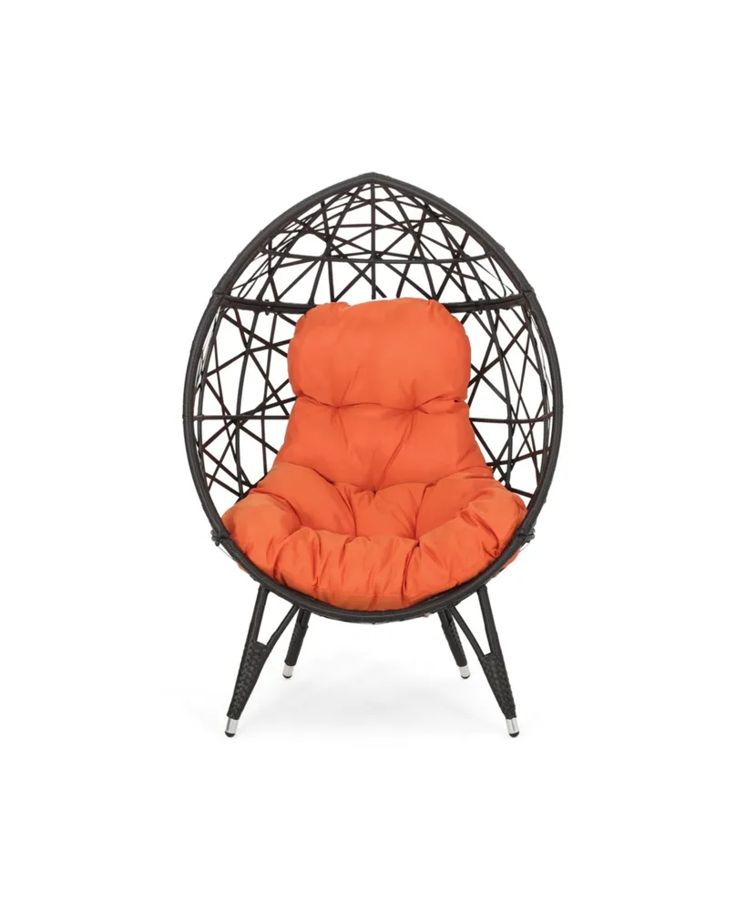 Palazzo Outdoor Wicker Teardrop Chair with Cushion