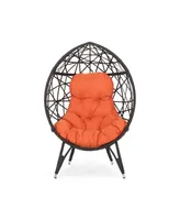 Palazzo Outdoor Wicker Teardrop Chair with Cushion